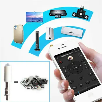 1pc 3,5 mm Jack Infračervené Diaľkové Ovládanie pre Mobilný Telefón, Inteligentný IR Diaľkové Ovládanie Konektor Pre ios iPhone pre samsung