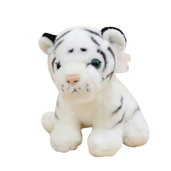 1 PC Simulácie Plyšový Tiger Hračka Zvierat Plyšové Mäkké Plyšové Bábika Huggable Vankúš Pohovka Kreslo Dekor 20 cm
