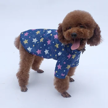 Vianočné Oblečenie pre psy, Bavlna Tlač tričko Šteňa Kostým Pet Santa Oblečenie Šteňa Psa Bunda Vesta Šport Ležérne Oblečenie