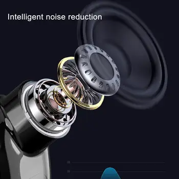 Inteligentný Bluetooth Slúchadlo 9D Stereo LED Svetlo 2200mAh Plnenie Políčko Digital Dispaly In-ear V5.1 TWS Bezdrôtové Slúchadlá