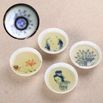Čínsky Čajový set Čaj Nastaviť Teacup Handpainted Keramické šálku Čaju puer Oolong Čaj na Mieru darčeky pre Domácnosť pitnej náradie
