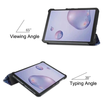 Smart Spánku Prebudiť obal Pre Samsung Galaxy Tab A7 2020-T500/505 S6 Lite JE 8.4 2020 T307U Ochranné Shockproof Stojan Tabletu Prípade