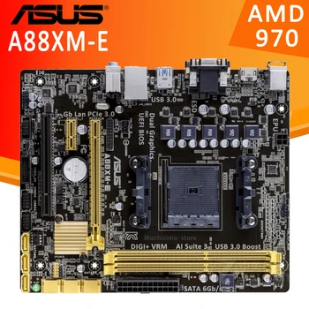 Socket FM2/FM2+ Asus A88XM-E základná Doska AMD A88X 32GB DDR3 PCI-E 3.0 USB3.0 DVI VGA AMD A10/A8/A6/A4 PC A88X Placa-Mae FM2/FM2+