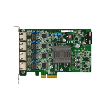 EFT-140-01 4 Gigabit ethernet s POE funkcia Priemyselné PCIE X1/X4 4 port Sieťová Karta LAN Adaptér pre Stolné počítače