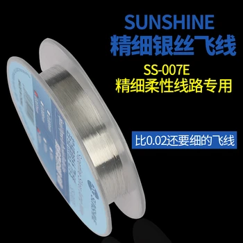 Originál Slnko 0.007 mm 200M Jemný Strieborný Skok Drôt Náhrada Za Presnosť Flexibilné Obvody Displej Telefónu Oprava Nástrojov