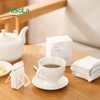 Japonský štýl Jednorazové Kávy Fliter Prenosné Tašky Visí Ucho Štýl Kávové Filtre, Papierové Vrecko pre Kávu Espresso 30Pcs/Pack