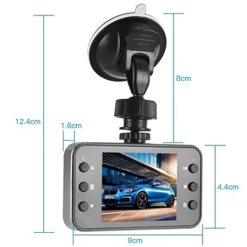 Auto 1080P 2,4-palcový HD DVR Kamera Nočného Videnia Dashcam Jazdy Autom Záznamník Panel Kamery Automobilový Bezpečnosť Príslušenstvo