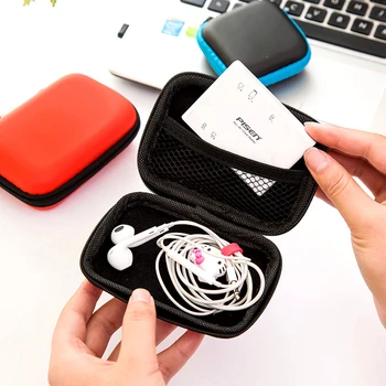 Prenosný Mini Zips Pevný Slúchadlá Pamäťové Karty, Slúchadlá Prípade Slúchadlá Držiteľ Prípade Skladovanie Taška Puzdro, Krabica, USB Kábel Organizátor Hot