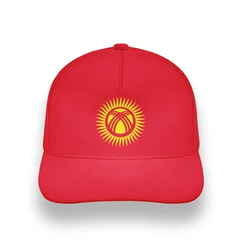 KIRGIZSKO mužov mládež študent chlapec diy zadarmo zákazku názov vytlačiť obrázok, kgz národ príznak kg kirgizské krajine bežné baseball cap