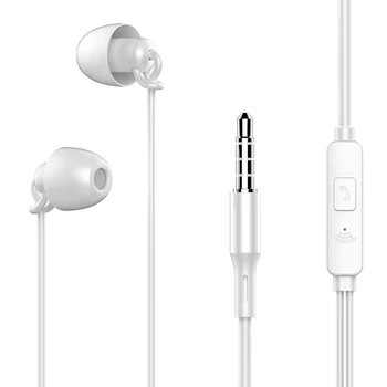 HiFi Spanie Slúchadlá Mäkké Silikónové Headset 3,5 mm In-Ear Slúchadlá S Mikrofónom potlačenie Šumu Slúchadlá Pre Huawei Xiao