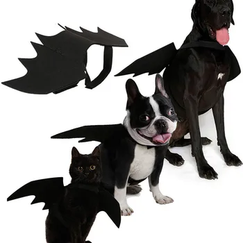 Pet Oblečenie Black Bat Krídla Postroj Kostým na Halloween Cosplay Mačka, Pes Halloween Party pre domáce zvieratá