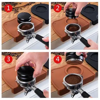 Príručka Kávy Silikónové Podložky Utláčaním Mat Barista Káva Espresso Manipulácie Latte Art Pen Tamper Držiteľ Domov Káva Príslušenstvo