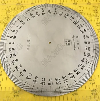 Priemer:300 mm vnútorné d:6 mm hrúbka:2 mm Priemyselnej nerezovej ocele disk Dial vytočiť v smere hodinových ručičiek proti smeru hodinových ručičiek dial