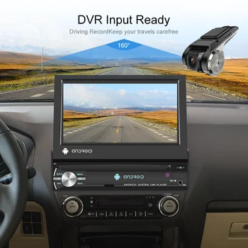 Podofo Android 1Din Auto Stereo Rádio GPS Navi Wifi 7