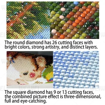 5D DIY Diamond Maľovanie Vianočné Vyšívanie Korálkami Zimná Krajina Obrázky Diamond Mozaikové Kamienky Remeselnícka Rodina Dary