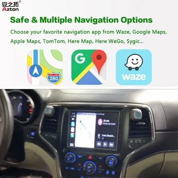 CarPlay Video Rozhranie Grand Cherokee Pre Jeep Android Auto Apple Wireless CarPlay Zadnej A Prednej Kamery Asistent Zrkadlenie