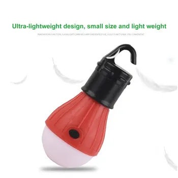 Mini Prenosné Svietidlo Stan Svetlo Lampy LED Núdzové Svietidlo Nepremokavé Háčik na Zavesenie Baterka Pre Vonkajšie Campingdiscount
