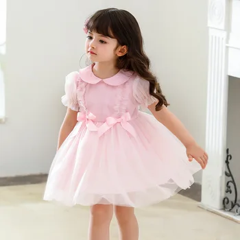 2021 Španielsky Baby Girl Lolita Šaty, Detské Letné Narodeniny Guľové Šaty Vrhu Dievčatá Luk Šaty Deti Španielsko Boutique Oblečenie