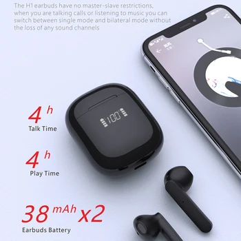 Bezdrôtové 5.0 Slúchadlá Touch Ovládania Športové Nepremokavé Bluetooth Slúchadlá HiFi 9D Basy Headset Stereo Slúchadlá S Mikrofónom
