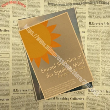 Nové Eternal Sunshine of the Nevinná Myseľ plagát Klasické filmové vintage retro Plagátu kraft papier, nálepky na stenu