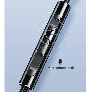 Slúchadlá Slúchadlá S vstavaného Mikrofónu s priemerom 3,5 mm, V-Ear Ovládanie Hlasitosti Káblové Slúchadlá do uší Pre Smartfóny S Darom