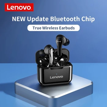 Nový Lenovo QT82，TWS， Bezdrôtová V5.0 Slúchadlá, IPX5 Vodotesný pre Šport Touch Control HD Zvuk Stereo Slúchadlá