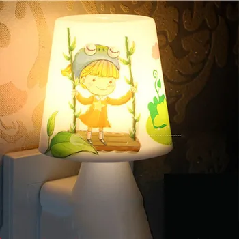 Cartoon moonNight Svetlo Bezdrôtové Čidlo LED Nočné Svetlo AC110-220V Prepínač Stenu, Nočné svetlo S Deťmi, Spálňa, Nočné Lampy