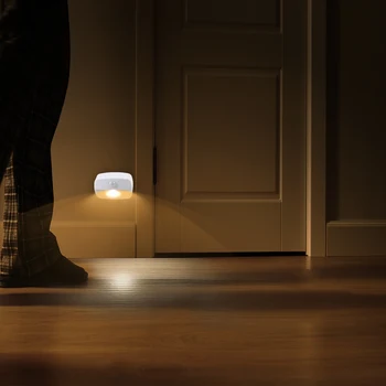 LED Snímača Pohybu Svetla Batérie Prevádzkované Bezdrôtové Nástenné Lampy, Nočné Svetlo, Žiadne Odlesky Chodby, Šatníka LED Kabinetu Dvere Svetlo