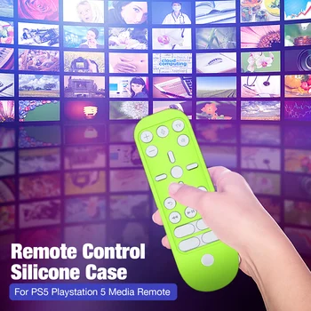 Mäkké Silikónové puzdro Pre SONY PS 5 Media Remote Diaľkové Ovládanie Ochranný Kryt Pre PS5 Konzoly Media Remote