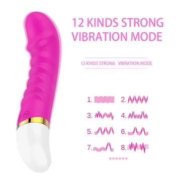 IKOKY G-spot Vibrátor, Dildo 12 Rýchlosť Klitoris, Vagina Masér Nepremokavé Sexuálne Hračky pre Ženu, Žena Masturbator Sex Shop