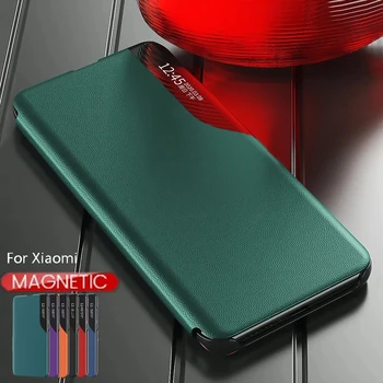 Magnetické Smart Case Pre Xiao Redmi Poco M3 X3 NFC Pro 9A Redme Poznámka 9S 9 z á C 8T Na Xiomi Mi 10 TON Pro 10 T Stojan, Kryt Telefónu