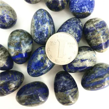 Prírodné Lapis Lazuli Kremeň Vajcia v Tvare Masáž Liečivé Kamene Vzor Prírodné Kamene a Minerály
