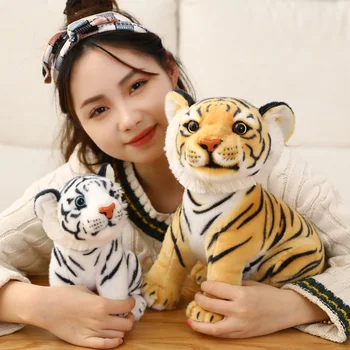 New Horúce 1pc Vysoká Kvalita 33 cm Biely Tiger plyšová Dieťa Krásne Veľké Veľkosti Tiger Oblečenie pre Bábiku Mäkký Vankúš Deti Vianočný Darček