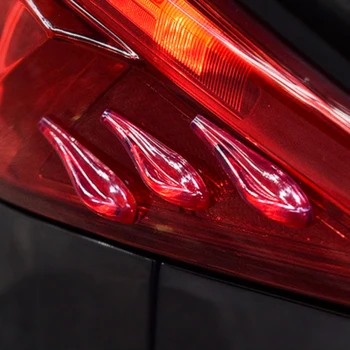 6pcs Univerzálne 3D Nálepka Spojler Gumových zadné svetlo Interiéru Prúdenie vzduchu Nálepky Nainštalovať Zníženie Hluku Vetra Pre BMW Benz Audi Toyota