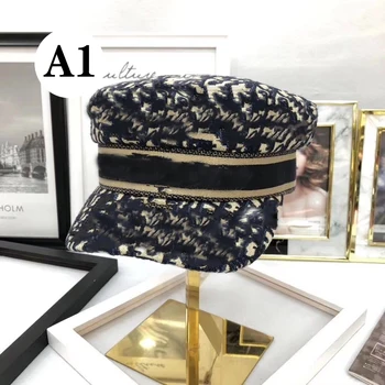 2020 nové námorníctvo beret módnej značky D list módne opaľovací krém klobúk vonkajšie all-zápas sun hat klobúk