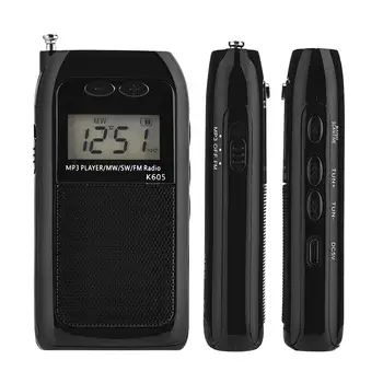 PR12 Rádio FM, AM Mini Pocket USB Rádio Prijímač, Mp3 Prenosný Prijímač, Digitálny Stereo Podpora TF Kariet Pre Starších Drop shipping