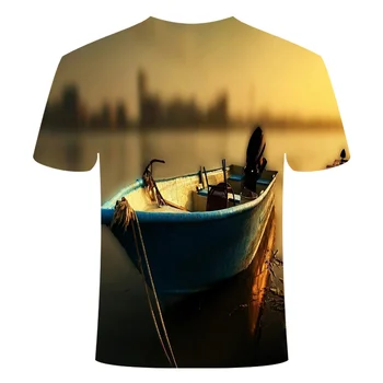 2021 Nové 3D rybársky prút tričko Voľného času t-shirt 3D zábavné ryby Mužov a Žien Vytlačené tričko Hip hop T-shirt Harajuku mužov oblečenie