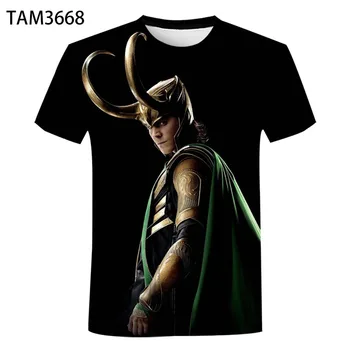 Ragnarök Thor Loki 2021 Lete Veľkoobchod 3D Tlač Bavlna Pohodlné T-Shirt Mužov A Žien Príležitostné Voľné Lacné Krátky Rukáv