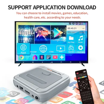 Amlogic S905X WiFi 4K HD Super Konzola X Pro 50+ Emulátor 50000+ Retro Hry Mini TV Box Video Prehrávača Hier Na PS1/N64/DC