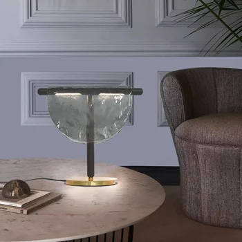 Taliansky Dizajn Umelecký Jednotlivých Vitráže Stolná Lampa Rose Gold Domov Dekoratívne Stôl Svetlá, Spálne, Obývacia Izba/Model Miestnosť, Bar