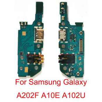 Originálne USB Nabíjací Port Konektor Rada Dock Flex Kábel Pre Samsung Galaxy A202F SM-202F A10E A102U Poplatok Rada Flex Kábel
