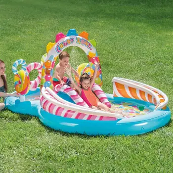 Dieťa Candy Zóny Bazén Hra Centrum Ocean Lopta Bazén Pre Deti, Letné Nafukovacie Toboganmi Inflatables Bazén Pre Deti