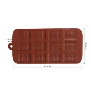 Silikónové Mini Čokoládové Blok Bar Plesne Plesne Ice Tray Cake Zdobenie Pečiva Tortu Jelly Candy Nástroj DIY Formy Kuchynský Nástroj