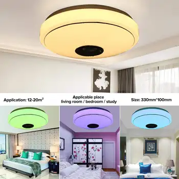 500W WiFi Moderné RGB LED Stropné Svietidlo Domov Osvetlenie APLIKÁCIU bluetooth Hudby Svetlo Spálňa Lampa Smart Stropné svietidlo + Diaľkové Ovládanie