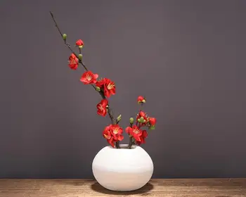 Čínsky Keramická Váza Slivkové Kvety Sušené Kvety Banku, Obchod Hotel Tabuľka Ozdoby Remesiel Domov Obývaciu Izbu Stôl Ozdobné Dekorácie