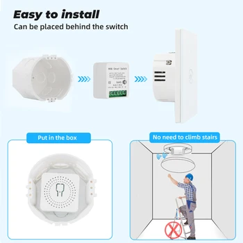 Tuya ZigBee 3.0 Smart Light Switch Modul, Inteligentné Domáce spotrebiče DIY Istič Podporuje 2 Spôsob Kontroly, Práce s Alexa Domovská stránka Google