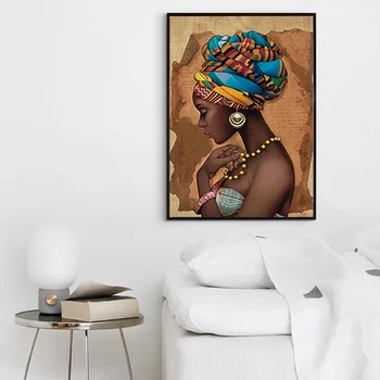 Nové Čierne Sexy Iovers Modernej Africkej Ženy, Dekoratívne Steny Plagát Módne Deauty Obrázok Nordic Štýl