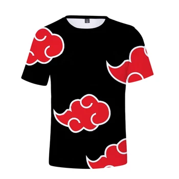Red Cloud N. a.r.u.t.o Tlačených Tričká Homme Anime Mens T Košele Kvapka Loď Top Tee Červená Ninja Cloud 3d T Shirt Camiseta Tričko