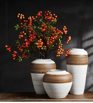 Keramické Kvetinové Vázy Jednoduché Klasické Vložiť Remesiel Stola Váza, Obývacia Izba, Spálňa Štúdia Čaj Izba Dekorácie vasedecoration