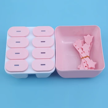 DIY Plastové zmrzliny, mrazené formy popsicles zmes ice cream formy na ľadové kocky maker Pohode Kruhové námestie Ľadu Pop Silikónové Formy